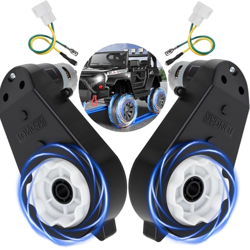24v Motor-50000RPM for Power Wheels,RS555 High-Speed Steel Gears Motor Gearbox for Kids Ride on Car -18V-24V Motor Conversion Kit,Upgrade Replacement Parts 24v-50000RPM