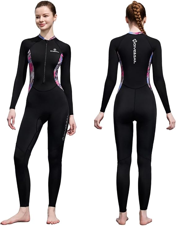 Skyone Full Body Rash Guard Swimsuit Dive Skins for Women Men, Thin Wet Suit Diving Suit UV Protection Long Sleeve Scuba Skin