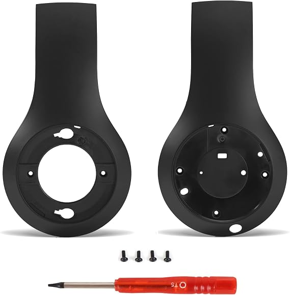 Studio 3 Yedek Parçalar OEM Studio3 Dış Kabuk ile Aynı Dayanıklı Dış Kulaklık Paneli Aksesuarları Tamir Kiti Beats by Dr. Dre Studio 3 (A1914) Kulaklıklar (Defiant Siyah-Kırmızı)