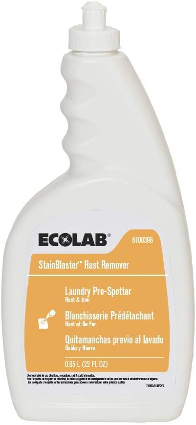 Ecolab Stainblaster Rust Remover Laundry Pre-Spotter- 22 FL OZ