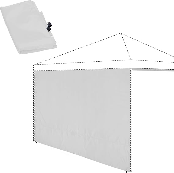REDCAMP Instant Canopy Sidewall for 10x10ft Pop Up Canopy, 1 Pack Sunwall Only, Khaki/Blue/White/Black