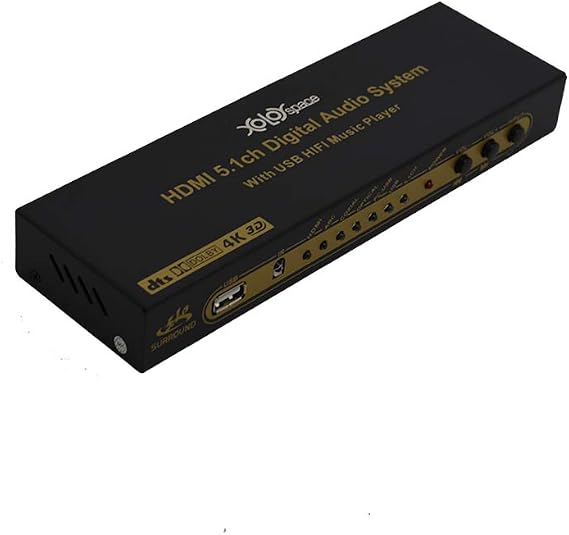 DU50 HDMI/ARC/COAXIAL/Optical/USB to 5.1 Audio decoder System with Remote Control
