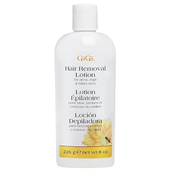 GiGi Hair Removal Cream for Face Gentle Hair Removal Lotion for Women's Arms, Legs & Bikini Area, Hair Remover for Sensitive Skin, 8 oz