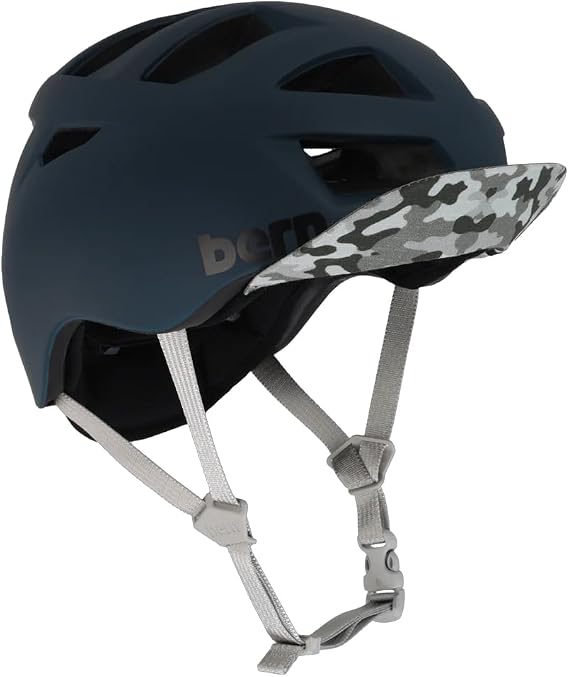 Bern Allston Adult Bike Helmet - Low Profile Comfortable Ventilated Urban Commuter Urban Cycling Helmet for Bicycle, Safety Certified for Men & Women, Matte Muted Teal, Small
