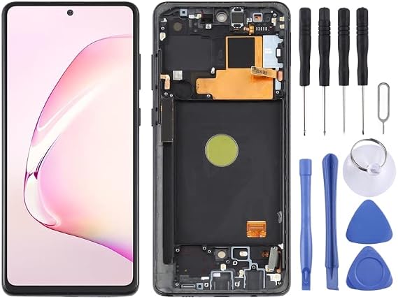 LCD Screen for Samsung for Galaxy Note10 Lite Digitizer Full Assembly With Frame Black