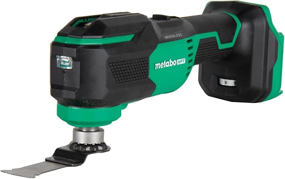 Metabo HPT Cordless Oscillating Multi-Tool, 6 Speed MultiVolt, CV18DAQ4 | Battery Not Included, Low Vibration Design, Starlock Compatible, Universal Accessory Fit, Metal Cutting, Wood Cutting