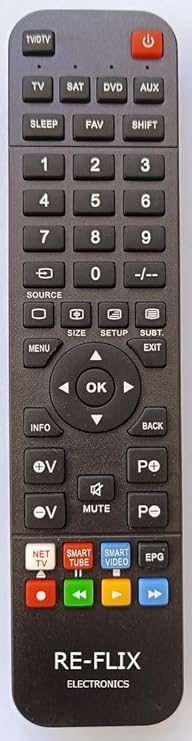 Re-Flix Light Remote compatible with HI-FI AIWA PX-E770
