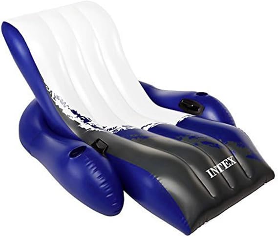 INTEX 58868EU - Aufblasbare Schwimmliege Recliner Lounge, 71 x 53 cm