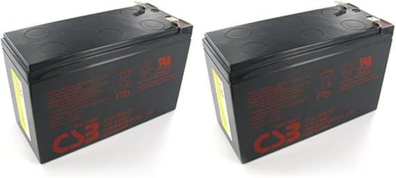 Pair of CSB GP1272 F2 12 Volt 7.2 Ah OEM Sealed Lead Acid Battery
