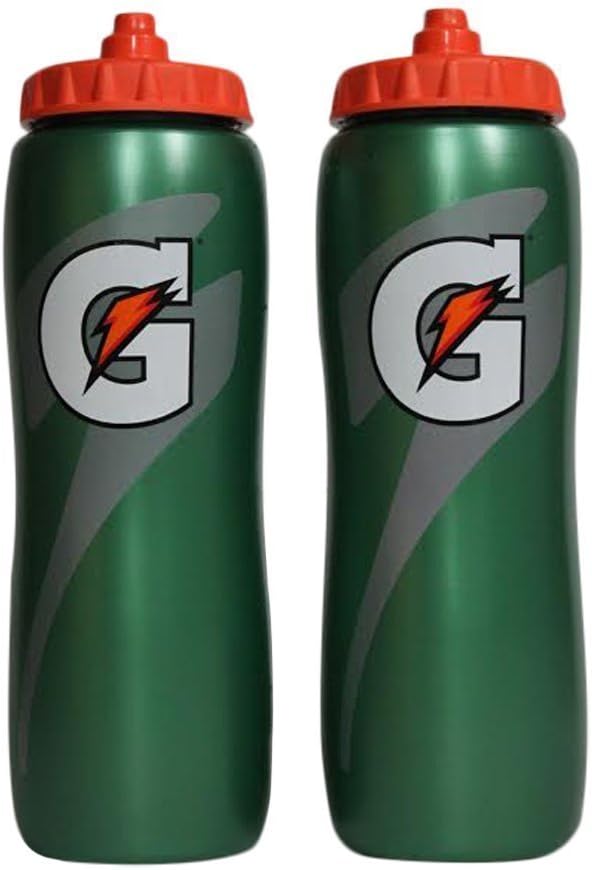 Squeeze Water Sports Bottle 32oz Pack of 2 Premium Pack Sports Bottle