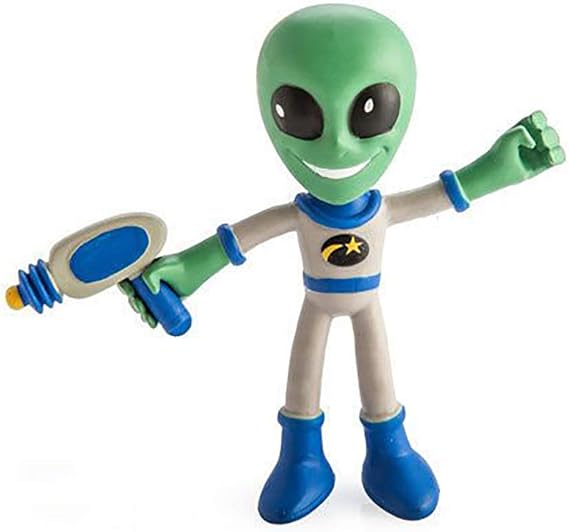NJ Croce Action Bendables Alien, Figure, 4-Inch