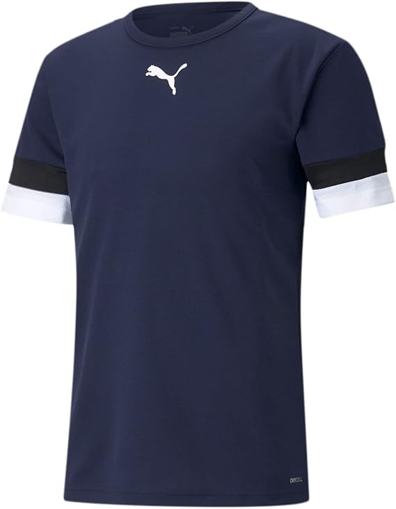 Puma - Mens Teamrise Jersey, Color Peacoat/Puma Black/Puma White, Size: X-Large