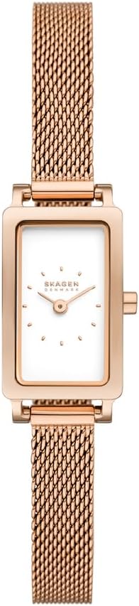 Skagen Hagen Watch for Women Quartz Two Hand Movement with Stainless Steel or Leather Strap