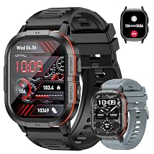 Smart Watch for Men Fitness Tracker: Military Waterproof Make Answer Call Digital Mens Watches Running Step Pedometer Smartwatch Android Phone iPhone Samsung Compatible Sleep SpO2 Heart Rate Monitor