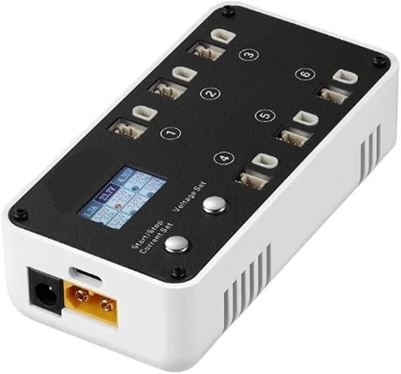 Vifly 3rd Gen WhoopStor3 1S リチウム電池充電器 PH2.0 BT2.0 放電カラースクリーンと互換性があります。White