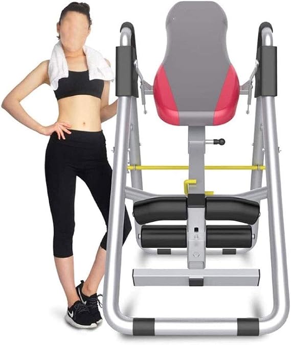 Deluxe Inversion Table with Adjustable Head Pillow & Lumbar Support Pad Inversion Chair, Home Exercise/Fitness Equipment Inversion Chair, Inversion Bench Idea for Workout, Fitness
