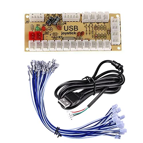DIY Zero Delay Arcade USB Encoder Board to Joystick Kit for Mame Jamma PC Gaming Device Parts Accessories
