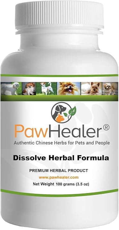 PawHealer Dissolve Herbal Formula - 100 Grams Powder - Remedy for Fatty Lumps & Bumps in Dogs & Pets ...