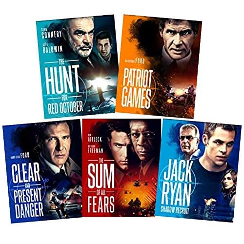 Tom Clancy Jack Ryan Collection: The Complete 5-Movie DVD Anthology: The Hunt for Red October  Patriot Games  Clear and Present Danger  Sum of All Fears  Jack Ryan: Shadow Recruit Blu-ray  DVD