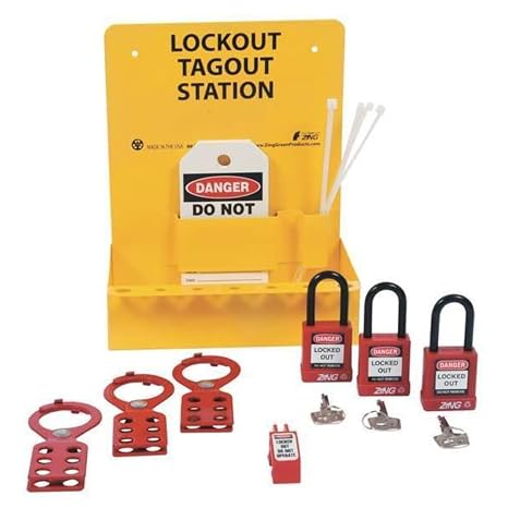 Zing Green Products 6063 RecycLockout Mini Lockout Station, Stocked