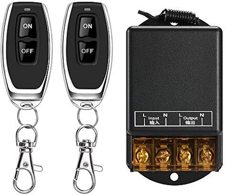 Wireless Remote Switch,110V/120V/240V /30A Relay Wireless RF Switch for Household Appliances, Pump,Lights Ceiling and Electrical Equipment with 328ft Long Range(Black)......