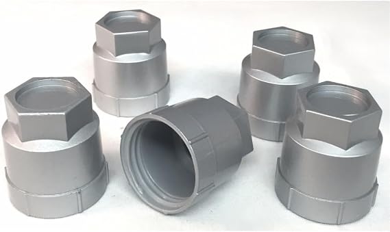 Wajir Set of 5 Gray Lug Nut Lugnut Cover Covers for Chevy for Camaro 1985-1992 for Corvette 1990-1996,for Pontiac for Firebird 1986-1992 LNC379