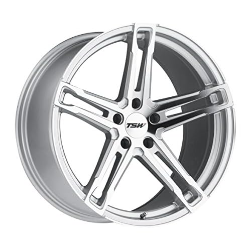 TSW MECHANICA Silver Wheel with Painted Finish 18 x 8.5 inches 5 x 112 mm, 32 mm Offset