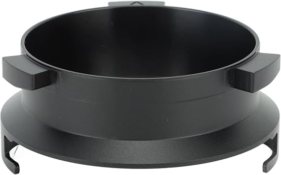 Coffee Powder Ring 51mm Aluminium Alloy Dosing Funnel Compatible with Delonghi 9 Series 9335 9155 9355 9665 for Maintenance and Replacement (Black)