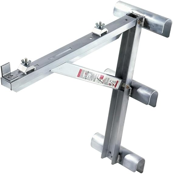 Werner AC10-20-03 - 3 Rung Aluminum Long Body Ladder Jacks, Pair , Silver