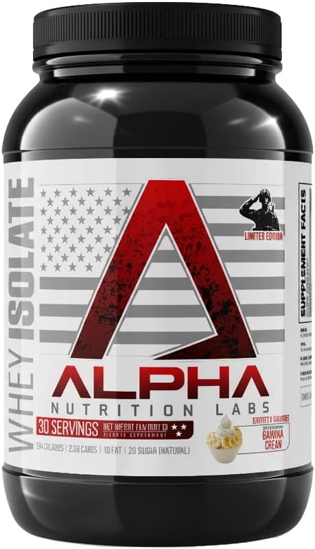 Whey Isolate Protein, 2lbs Supplement Dietary Fitness Edible Amino Muscle Optimum (Banana Cream)