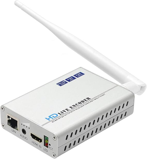 HEH-101M H.265/H.264 HDMI Video Encoder for Live Stream Broadcast on Facebook YouTube Ustream Wowza Streaming Platforms.Support RTMP/RTMPS/RTSP/UDP/RTP/HTTP/m3u8/FLV,HDMI to IP Encoder