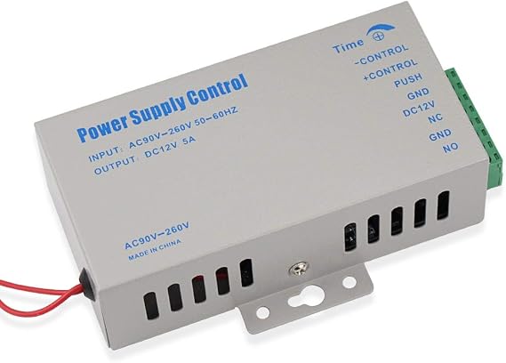 YiToo Access Control Power Supply K80 Power Switch DC 12V 5A AC 110~260V for All Types Access Control System Door Lock with Time Delay