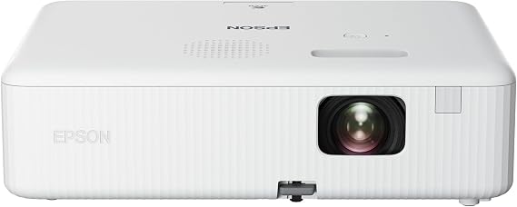 Epson CO-FH01 Akıllı Video Projektörü Full HD 1080p, 3LCD Teknolojisi, 3000 Lümen, USB/HDMI Bağlantısı, Yatay Dikey Keystone Düzeltme, Dahili Hoparlör, 370 inç'e kadar projeksiyon