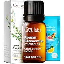 100% Pure Roman Chamomile Essential Oil - 0.34 Fl Oz - Roman Chamomile Oil for Hair, Skin, Diffuser, Aromatherapy & DIY Candle Making Scent