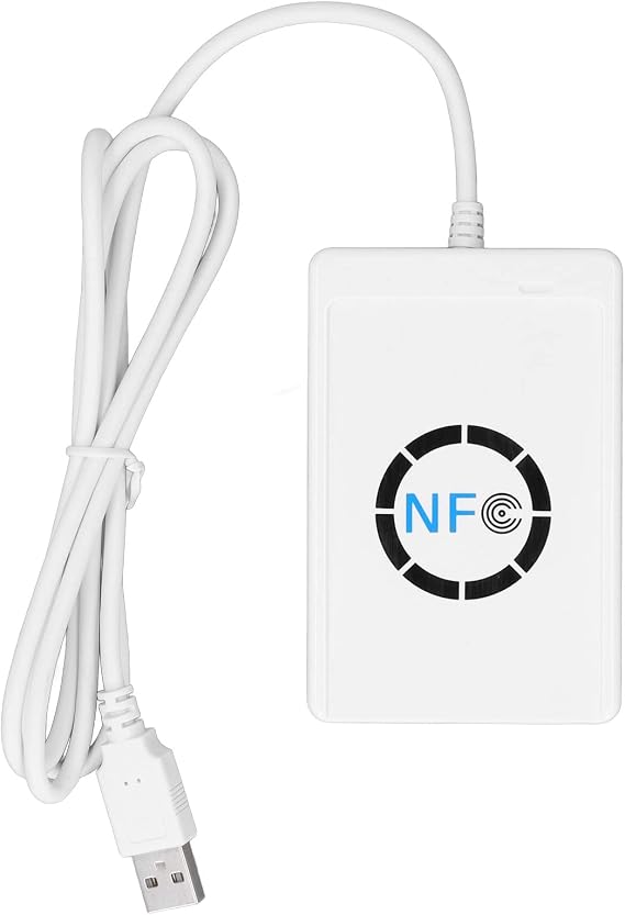 NFC Reader, USB NFC Smart IC Card Reader, 13.56MHz 424kbps Writer Copier Duplicator Contactless for FeliCa NFC Tags