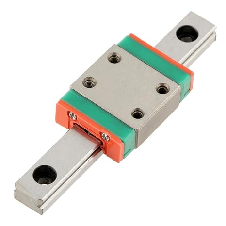 Mini Linear Slide, LWL7B Miniature Bearing Steel Linear Rail Linear Slide Rail 7mm Width with Slide Block (55MM)