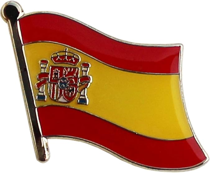 Flagline Spain Flag Die-Struck Metal Lapel Pin | Butterfly Clasp