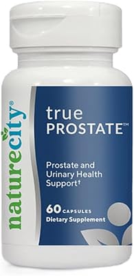 NatureCity True-Prostate Urinary Tract & Prostate Support Supplement for Mens Health Cranberry Extract & Super Beta Prostate Sitosterol Complex 60 Capsules - Prostate Health for Men
