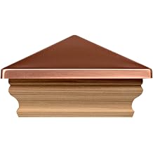 Cambridge Copper Cedar Slip Over Post Cap for 4 in. Post Size