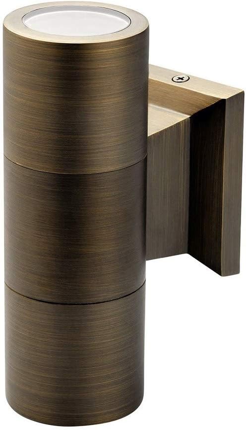Kichler Led Retrofit Centennial Brass 2 Light Outdoor Wall Lantern 15783cbr