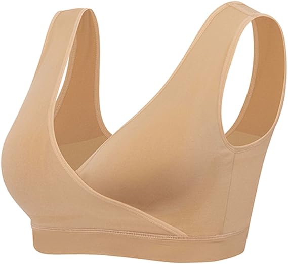 Lemef Nursing Sleep Bras Wirefree Maternity Breastfeeding Bras 3 Pack