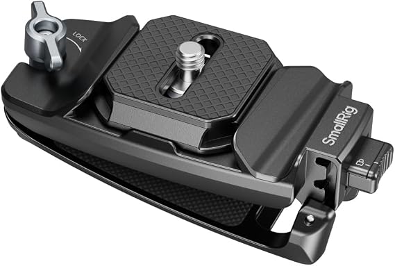SMALLRIG Camera Clip with Plate, Quick Release System for Sony for Fujifilm