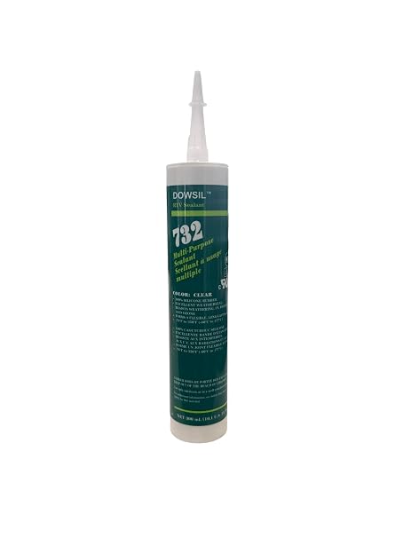 Dowsil 732 Multi-Purpose Sealant Silicone Clear 10 oz