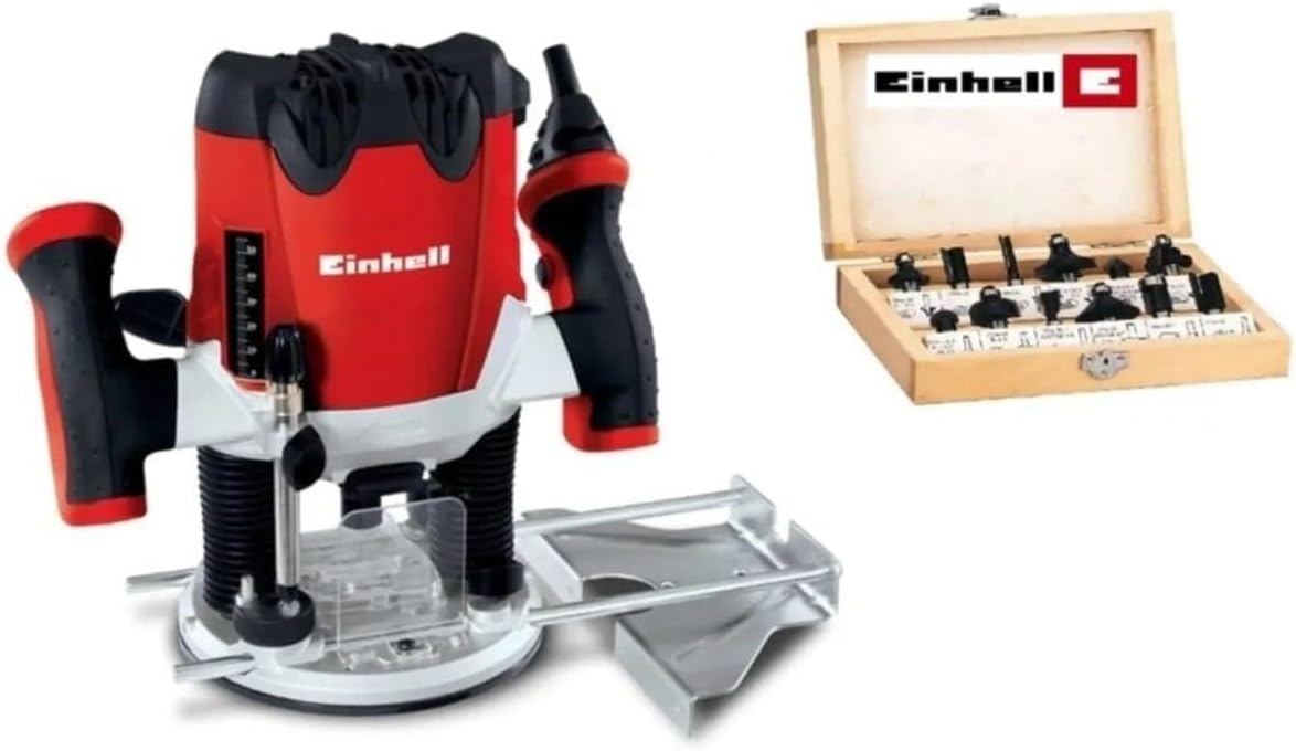 Einhell Te-Ro 1255 E Dik Freze Makinesi 12 Parça Freze Uç