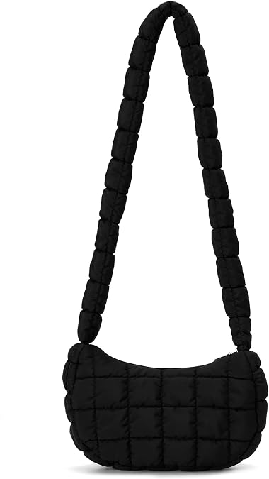 Women Quilted Small Crossbody Bag Puffer Shoulder Bag Ladies