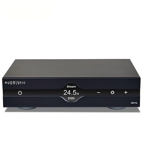 GUSTARD AUDALYTIC DR70N R2R Streaming DAC - Home Audio Network bridge Streaming CK-01 Clock Native 1-bit DSD D/A-Converter DSD512&PCM768kHz (Black)