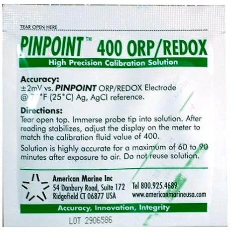Pinpoint ORP / REDOX Calibration Fluid 400mV