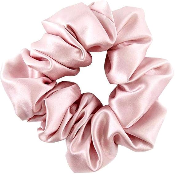 THXSILK Hair Silk Scrunchies Elastic Hair Bands Scrunchy Hair Ties Ponytail Ropes for Women Hair Accessories 6 Colors