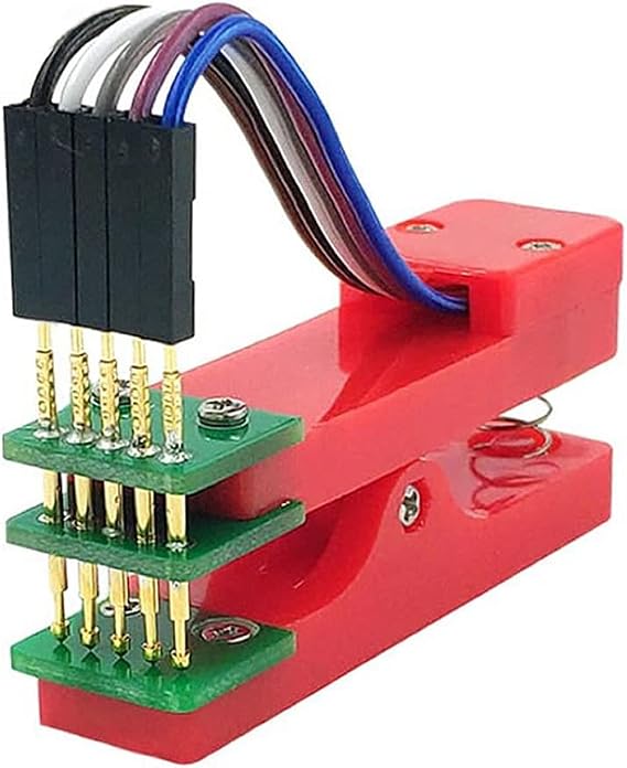 5 Pin Programlama Aparatı 2.54mm Pogo Pin Yaylı Mandal Klips Seri Üretim Entegre Hızlı Programlayıcı Arm Pic Atmel Eprom Flash Bios