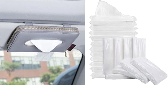 Bought Together: 1x Car Tissue Holder+12Pack Refills